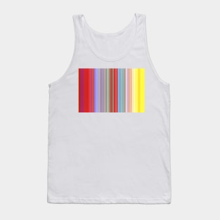 Red Blue Yellow Stripes Tank Top